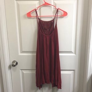 Volcom red flowy dress